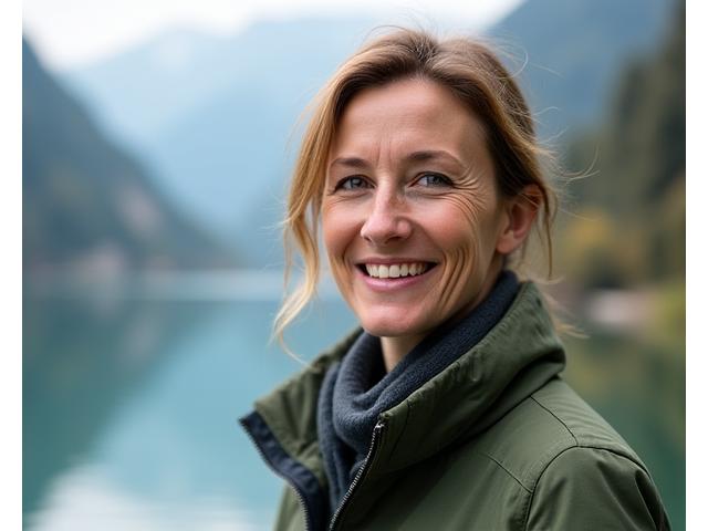 Porträt von Anna Müller, CEO und passionierte Fliegenfischerin