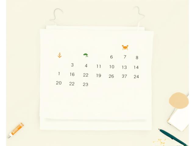 Kalenderansicht mit markierten Terminen für Angelworkshops